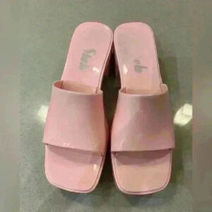 Shein pink sandals flip flops